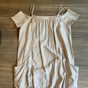 Madison Marcus Tunic‎ Pocket Dress Beige Size M